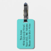 ヴィンテージの幾何学的なスターバストの荷物のラベル ラゲッジタグ (裏面縦)