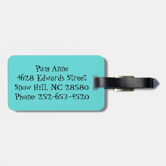 ヴィンテージの幾何学的なスターバストの荷物のラベル ラゲッジタグ (裏面横)