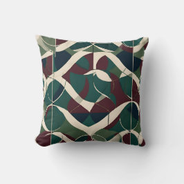 ヴィンテージの幾何学的なスロー・パターン クッション