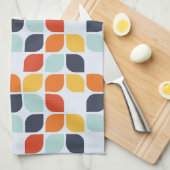 ヴィンテージの幾何学的なパターン キッチンタオル (四つ折り)