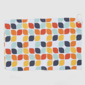 ヴィンテージの幾何学的なパターン ゴルフタオル (横)