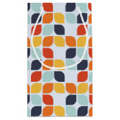 ヴィンテージの幾何学的なパターン スモールペーパーバッグ (裏面)