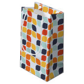 ヴィンテージの幾何学的なパターン スモールペーパーバッグ (裏面アングル)