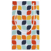 ヴィンテージの幾何学的なパターン スモールペーパーバッグ (正面)