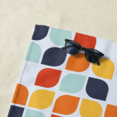 ヴィンテージの幾何学的なパターン ビーチタオル (インサイチュ)