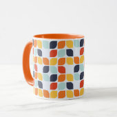 ヴィンテージの幾何学的なパターン マグカップ (正面左)