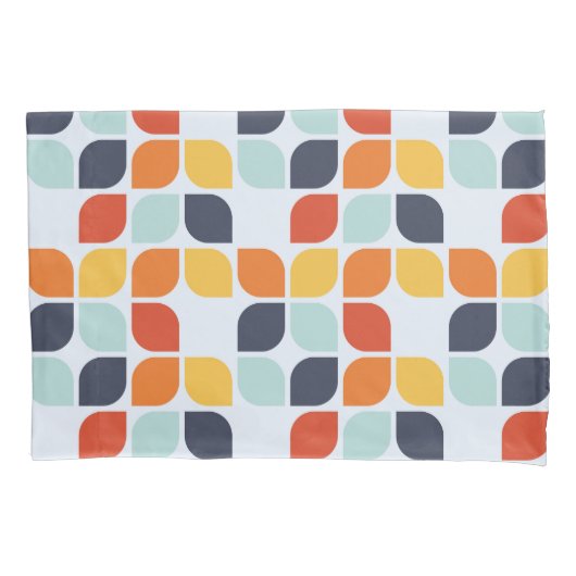 ヴィンテージの幾何学的なパターン 枕カバー (正面左)