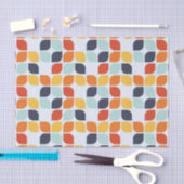 ヴィンテージの幾何学的なパターン 薄葉紙 (クラフト)