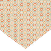 ヴィンテージの幾何学的な円パターン ショートテーブルランナー (コーナー)