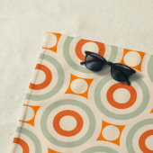 ヴィンテージの幾何学的な円パターン ビーチタオル (インサイチュ)