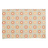 ヴィンテージの幾何学的な円パターン 枕カバー (正面右)