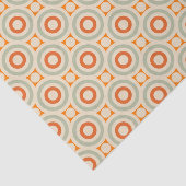 ヴィンテージの幾何学的な円パターン 薄葉紙 (詳細)
