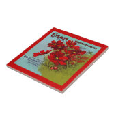 ヴィンテージの広告の広告の宇宙のブランドのフルーツの木枠のラベルのタイル タイル (側面)