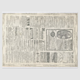 ヴィンテージの広告ページ 薄葉紙