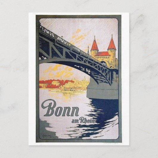 ヴィンテージの広告ポスター郵便はがき ポストカード (正面)