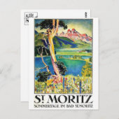 ヴィンテージの広告ポスター郵便はがき ポストカード (正面/裏面)