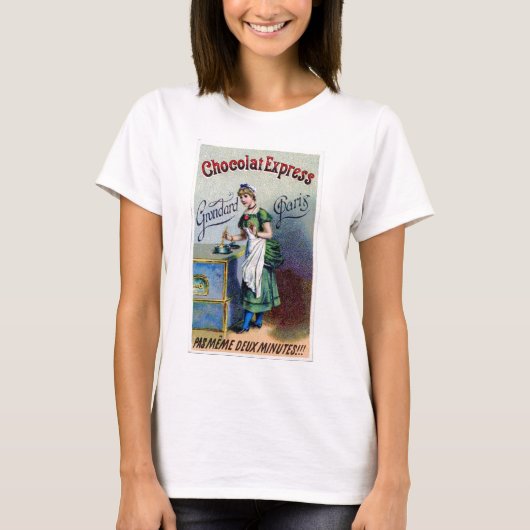 ヴィンテージの広告-明白なチョコレート Tシャツ (正面)