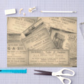 ヴィンテージの広告 薄葉紙 (クラフト)