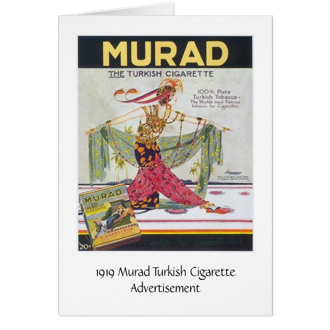 ヴィンテージの広告- Muradのトルコのタバコ、 (正面)