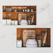 ヴィンテージの店は/店の名刺を焼きます 名刺 (正面/裏面)