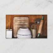 ヴィンテージの店は/店の名刺を焼きます 名刺 (裏面)