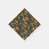 ヴィンテージの庭のシームレスなパターン スタンダードカクテルナプキン (角)