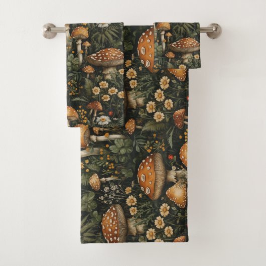 ヴィンテージの庭のシームレスなパターン バスタオルセット (インサイチュ)