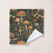 ヴィンテージの庭のシームレスなパターン バスタオルセット (ウォッシュタオル)