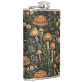 ヴィンテージの庭のシームレスなパターン フラスク (右)