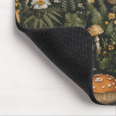 ヴィンテージの庭のシームレスなパターン マウスパッド (コーナー)