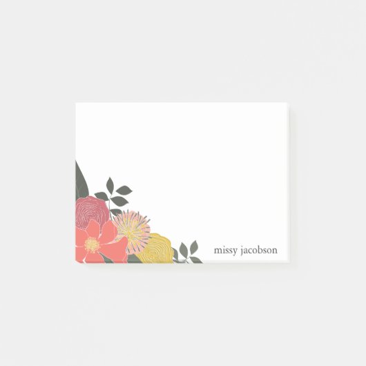 ヴィンテージの庭のパーソナライズなポスト・イット ポストイット (正面)