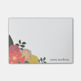 ヴィンテージの庭のパーソナライズなポスト・イット ポストイット