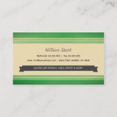 ヴィンテージの庭師の名刺 名刺 (裏面)