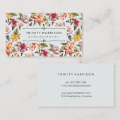 ヴィンテージの庭|の花柄 名刺 (正面/裏面)