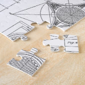 ヴィンテージの建築 ジグソーパズル (側面)