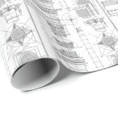 ヴィンテージの建築 ラッピングペーパー (ロールコーナー)