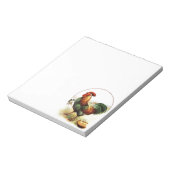 ヴィンテージの引くこと: オンドリ ノートパッド (回転)