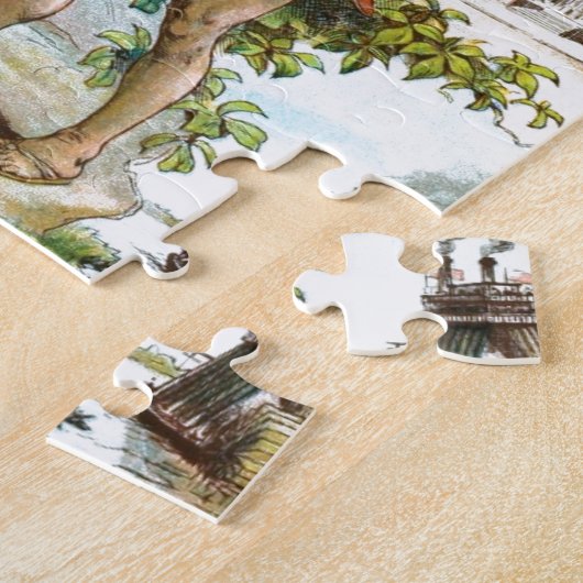 ヴィンテージの引くこと: コロンビアおよびエクアドル ジグソーパズル (側面)