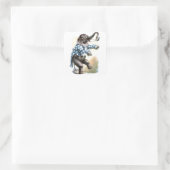 ヴィンテージの引くこと: サーカス象 スクエアシール (バッグ)