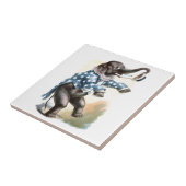 ヴィンテージの引くこと: サーカス象 タイル (側面)