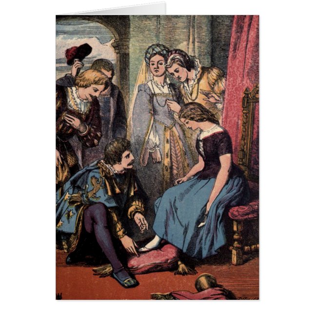 ヴィンテージの引くこと: シンデレラおよび王子 (正面)