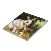 ヴィンテージの引くこと: 小さいバニー タイル (側面)