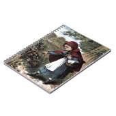 ヴィンテージの引くこと: 少し赤いRidinghood ノートブック (左側)