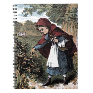 ヴィンテージの引くこと: 少し赤いRidinghood ノートブック