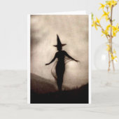 ヴィンテージの影の魔法使い カード (黄色い花)