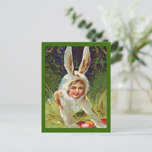 ヴィンテージの復活祭の女の子バニーの衣装, ZSSG シーズンポストカード (スタンド正面)