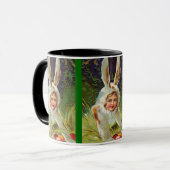 ヴィンテージの復活祭の女の子バニーの衣装, ZSSG マグカップ (正面左)