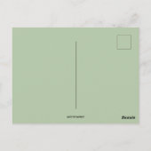 ヴィンテージの復活祭の雛とスミレ ポストカード (裏面)