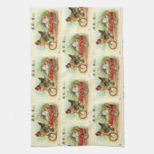 ヴィンテージの復活祭 キッチンタオル (縦)