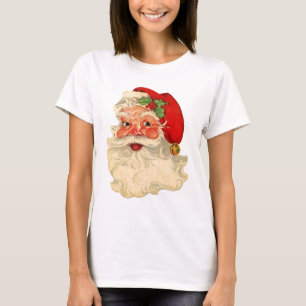 ヴィンテージの微笑のサンタのクリスマスのクリスマスのプレゼント項目 Tシャツ